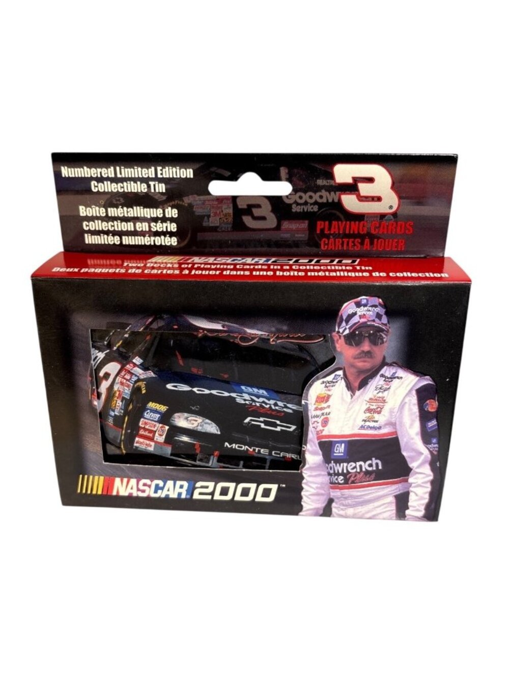 Dale Earnhardt #3 Playing Cards 2 Decks With Tin Limited Edition Nascar 2000